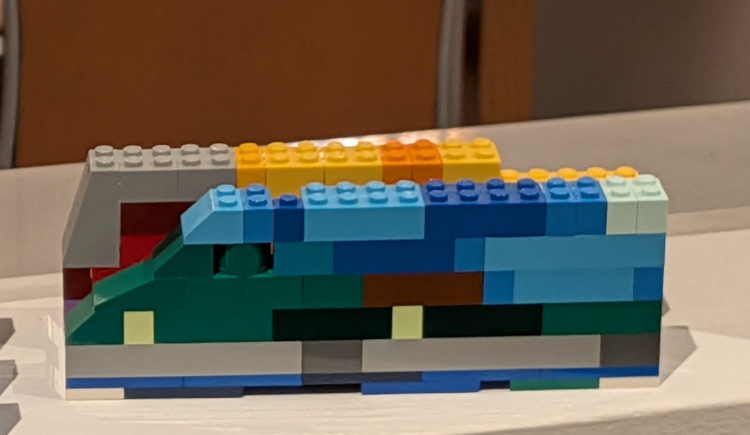Pàrking de telèfons fet amb LEGO